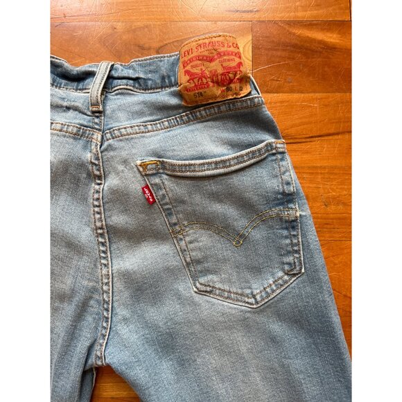 Levi Strauss 514 Jeans Preowned Light Blue - Picture 9 of 12